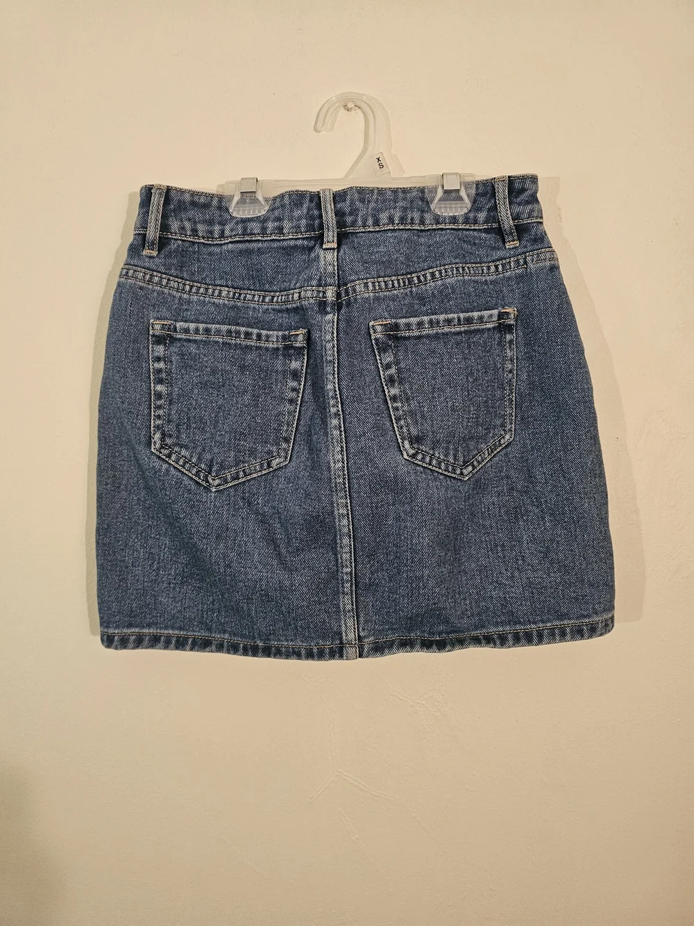 PacSun Light Blue Denim Mini Skirt with Front Lace-Up